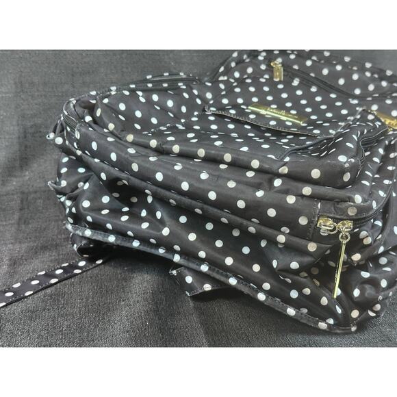 USED JuJuBe Legacy Collection Be Right Back BRB Diaper Bag Backpack Polka Dot - Picture 12 of 13